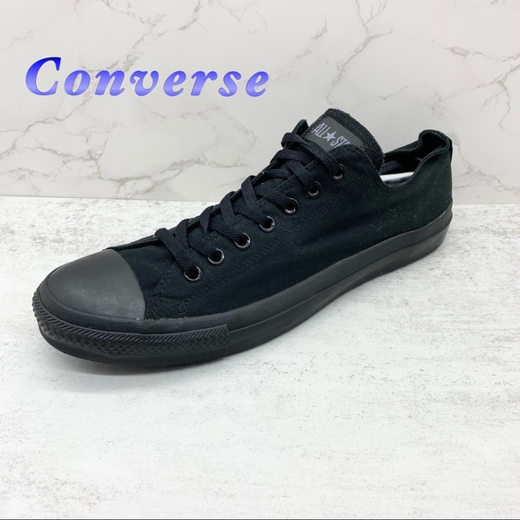 Converse Other - Converse-All Black Classic Low Cut Sneakers M14 W16
